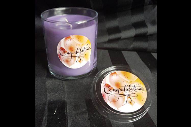 Congratulations candle