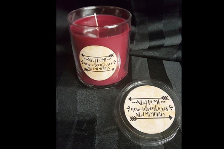 New Home candle
