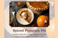 Spiced Pumpkin Pie