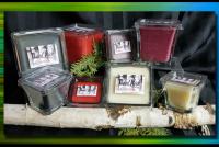 A Collection of Wood wick candles